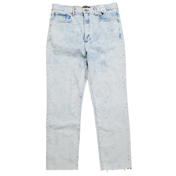 Express Jeans Original Slim Ankle Super High Rise Jeans Womens Blue Denim 14/R - Picture 1 of 10